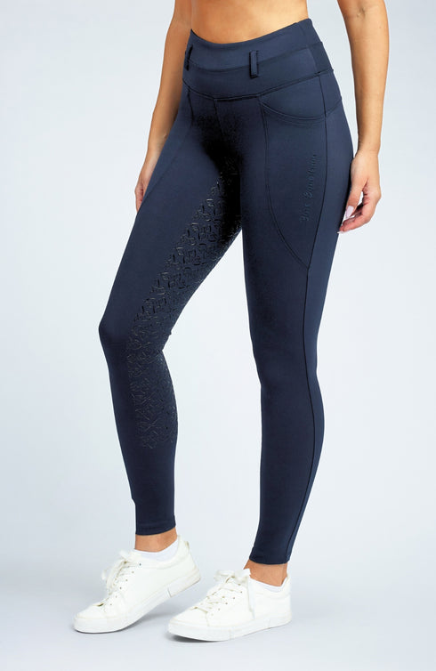BARE FlexForm Sculpting Riding Tights - Midnight Navy